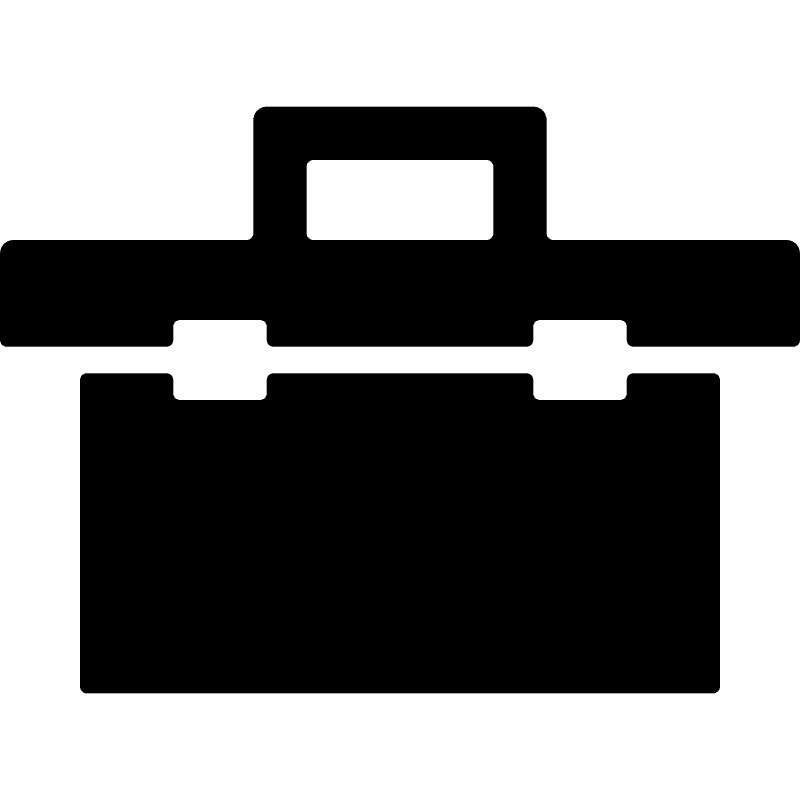 Black Silhouette Toolbox Icon