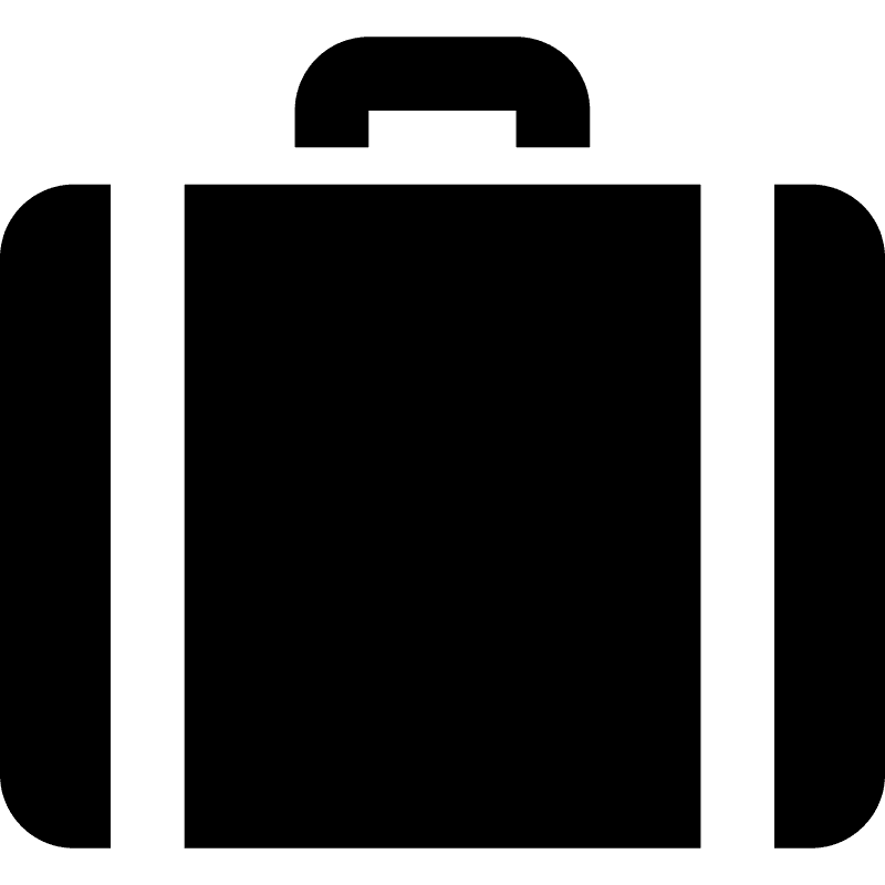 Black Suitcase Icon
