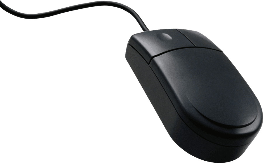 Black Wired Optical Mouse