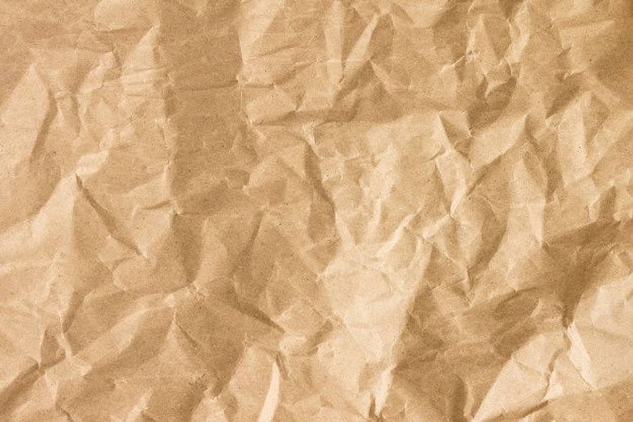 Brown Aesthetic Crumpled Paper Laptop