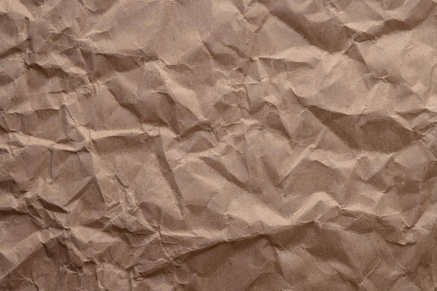 Brown Cardboard Crumpled Paper Texture