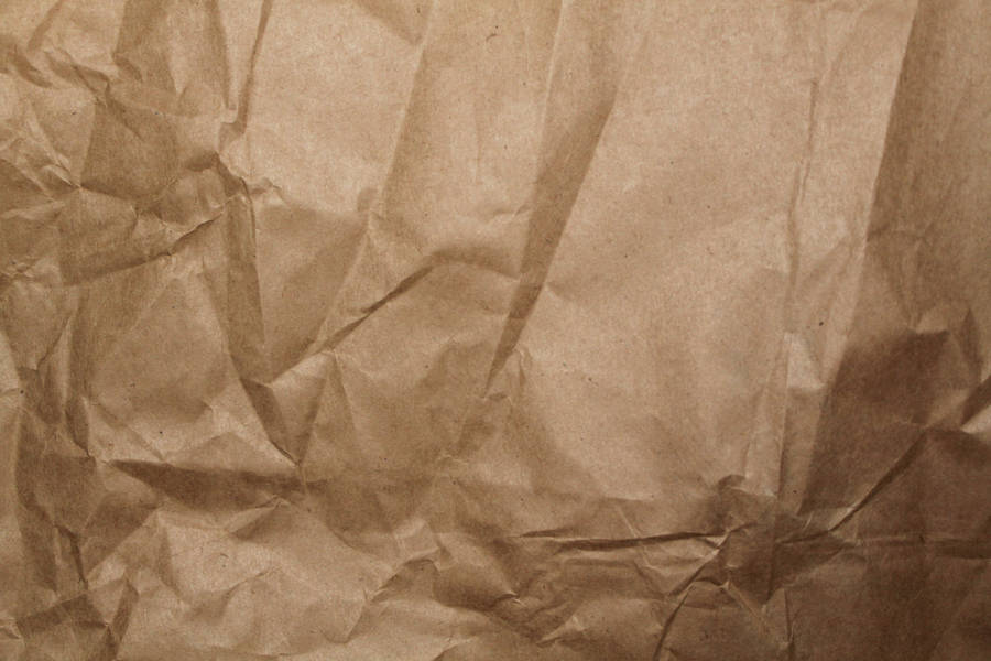 Brown Crumpled Paper Texture