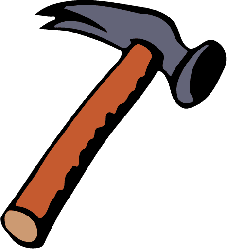 Classic Hammer Tool Illustration