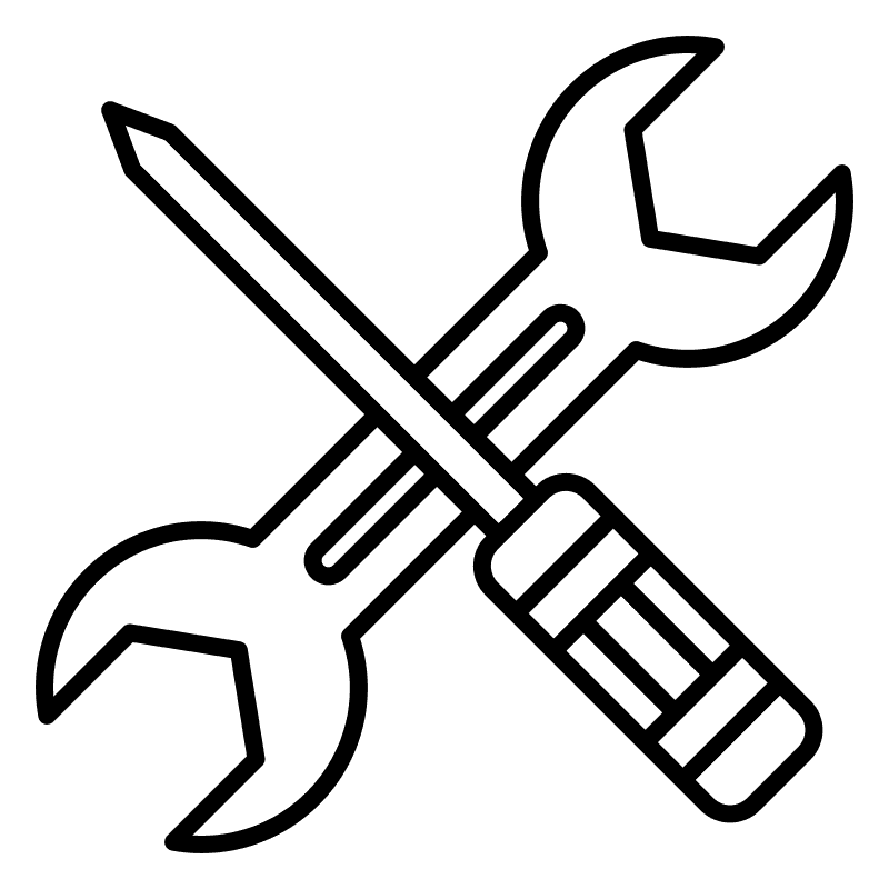 Crossed Screwdriver Wrench Icon