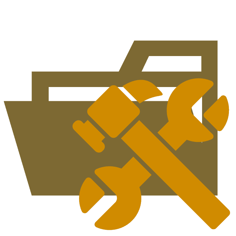 Folder Tools Icon SVG