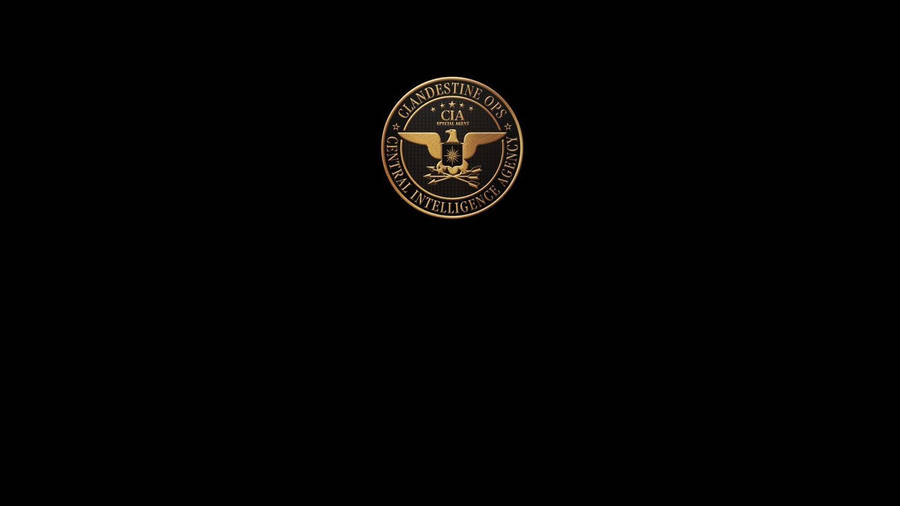 Gold and black Cia logo wallpaper