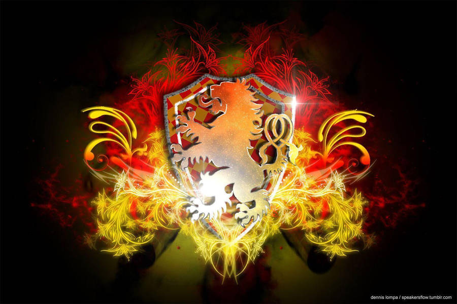 Gryffindor Glowing Luminescent Art