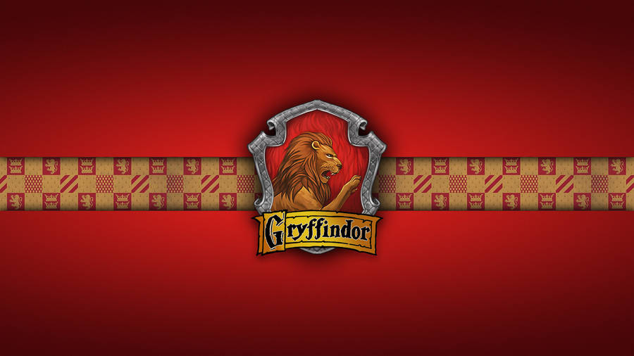 Gryffindor Emblem In Strip Line 