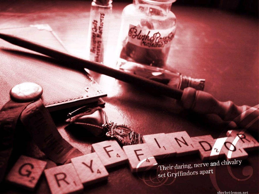 Gryffindor Scrabble Tiles