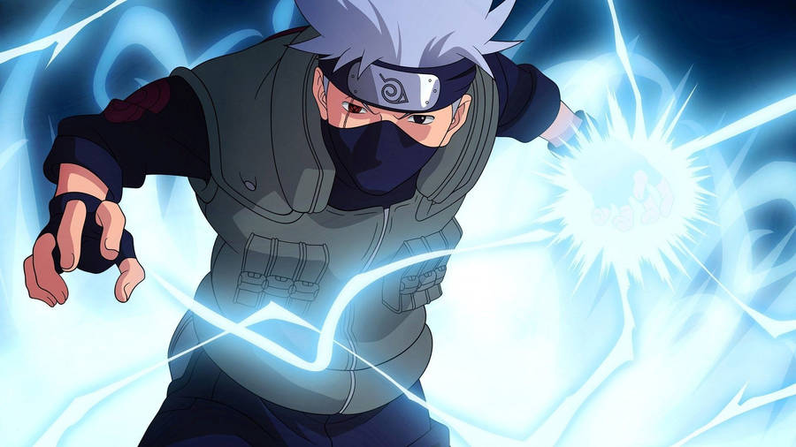 Kakashi lightning technique fan art wallpaper. 