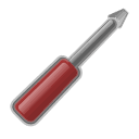 Red Screwdriver Tool Icon