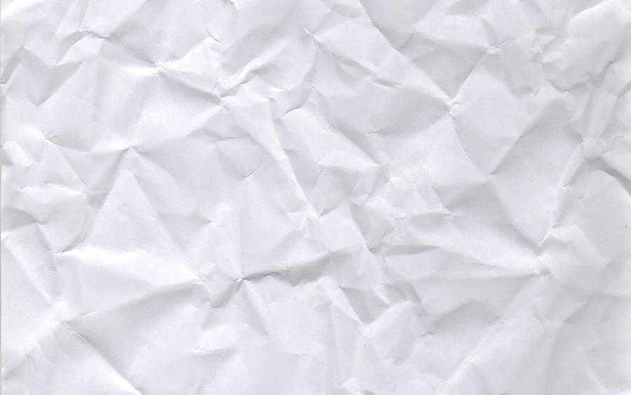 Crumpled White Paper Texture