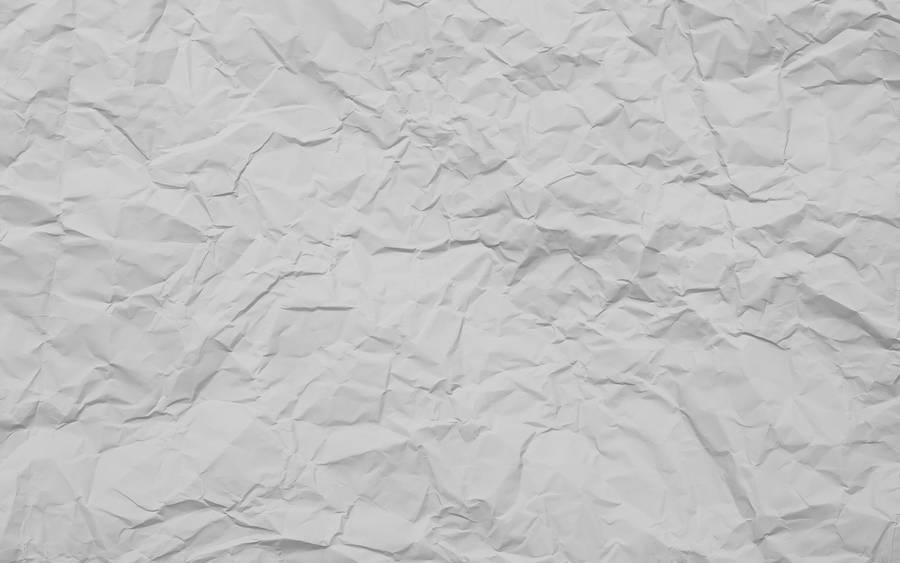A Detailed Close-up of White Crumpled Paper Texture
