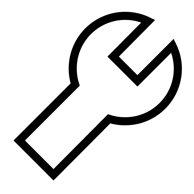 Wrench Icon Simple Design