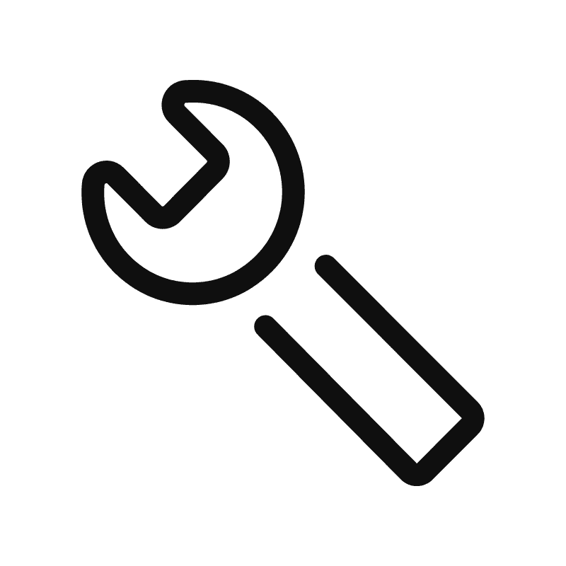 Wrench Icon Simple Design