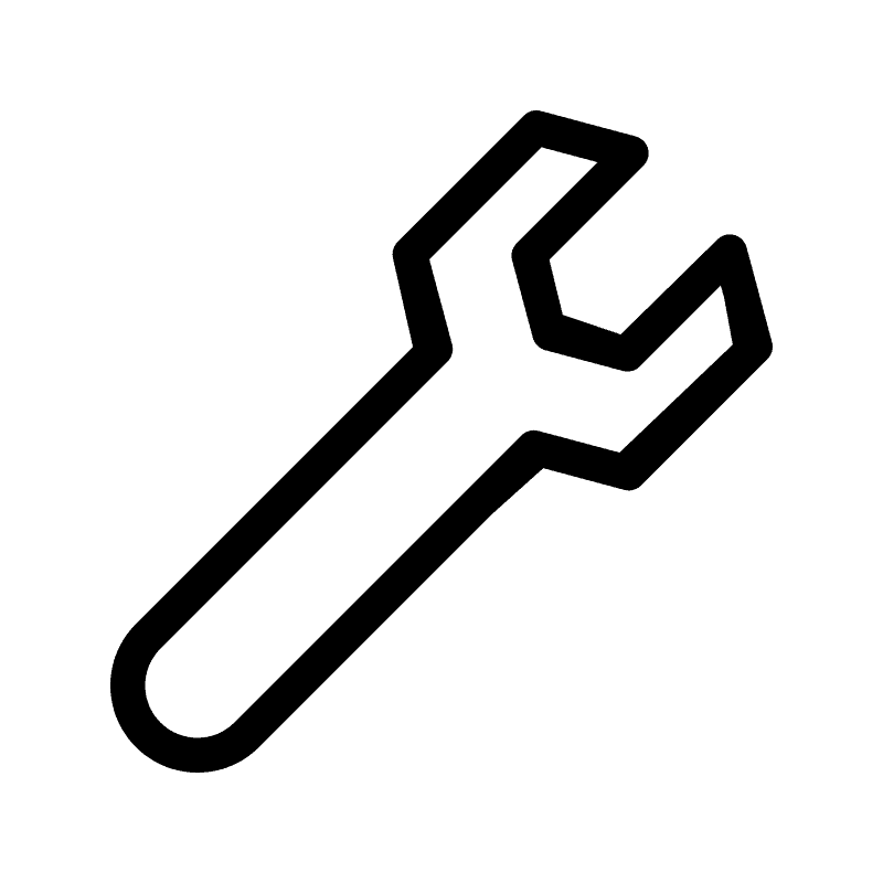 Wrench Icon Simple Design
